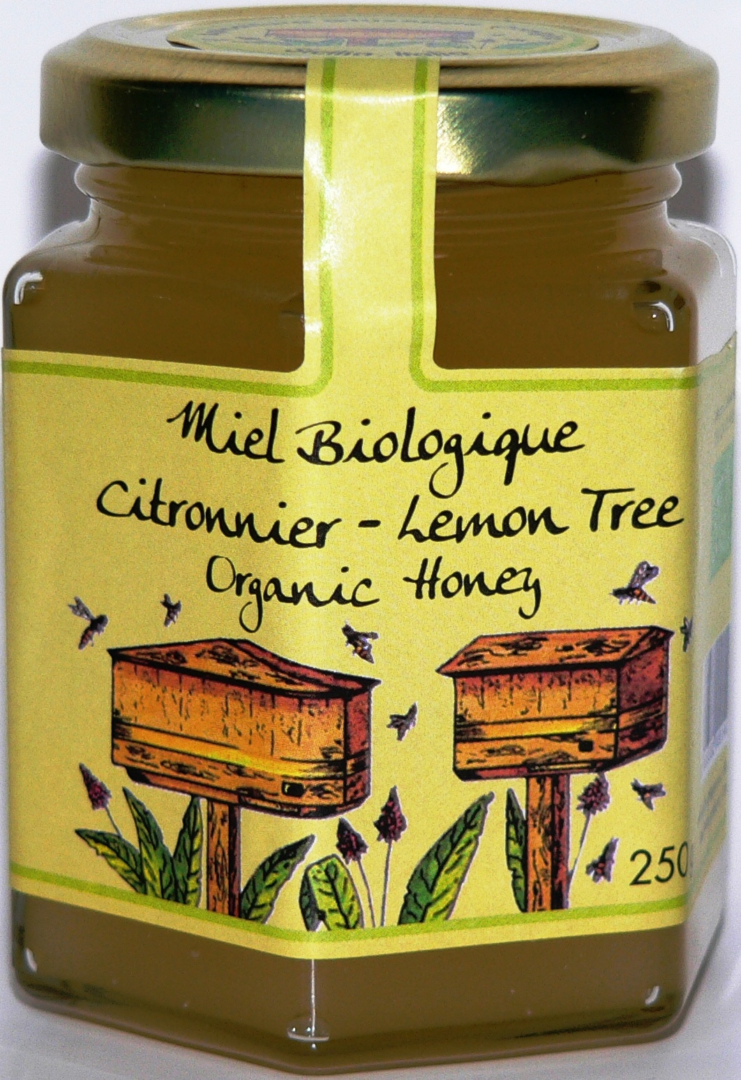 Miel de citronnier biologique et Pizzo Free.  250 gr.